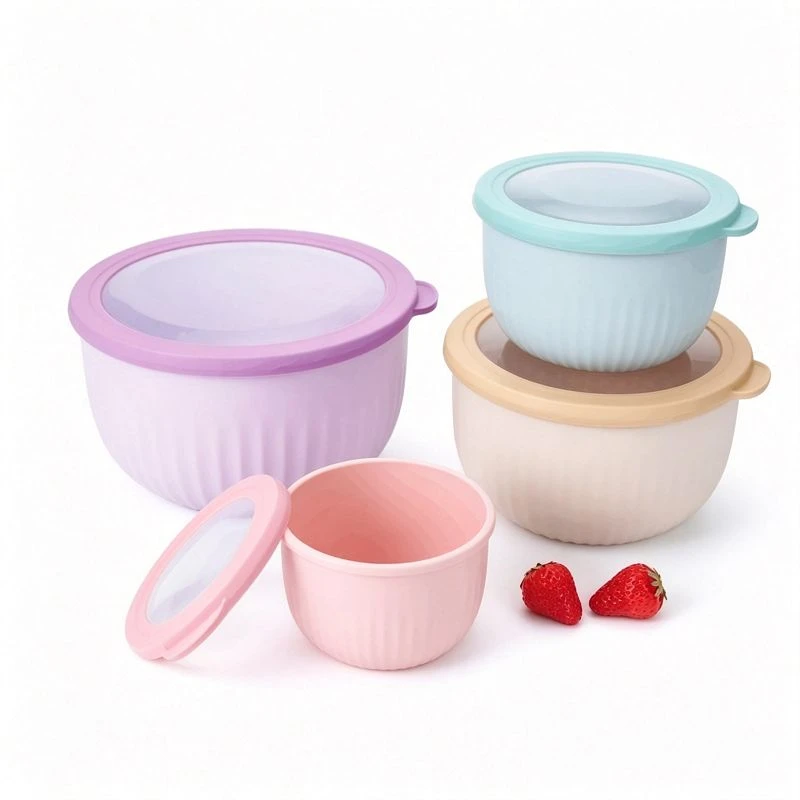 Powlenni Storio Bwyd Rownd Lliw Pastel